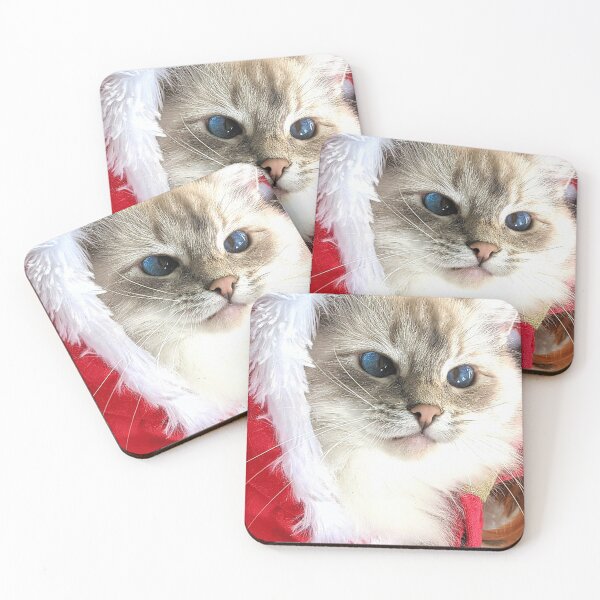 Item preview, Funny Christmas Santa ragdoll cat designed and sold by Fluffycat2020.