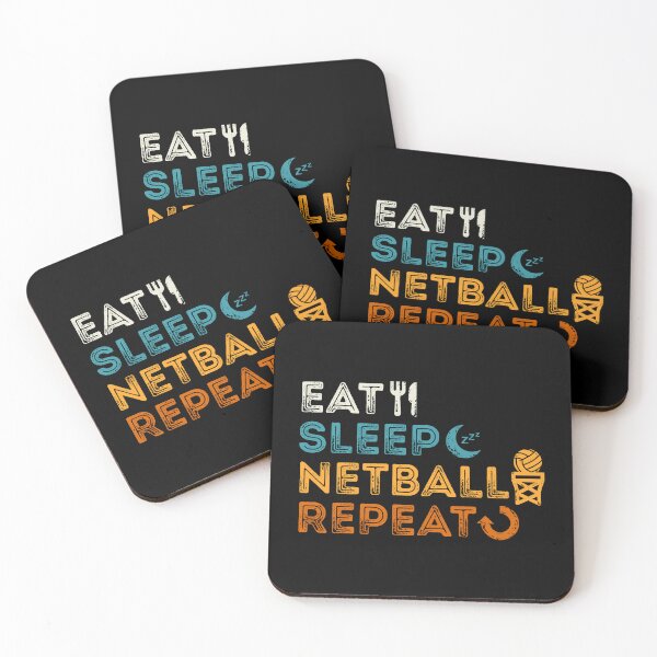 Item preview, Eat Sleep Netball Repeat designed and sold by Mariel  Toigo.