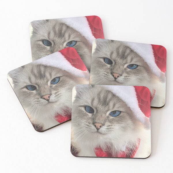 Item preview, Funny Christmas Santa ragdoll cat designed and sold by Fluffycat2020.