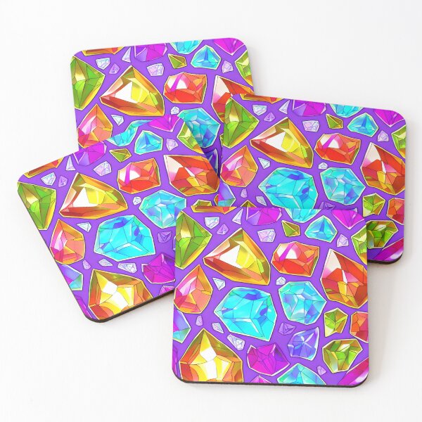 Item preview, Colorful Gemstones Pattern designed and sold by AbstractWave.