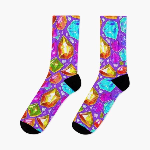 Item preview, Colorful Gemstones Pattern designed and sold by AbstractWave.