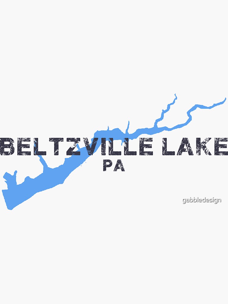 "Beltzville Lake" Sticker for Sale by gabbledesign Redbubble
