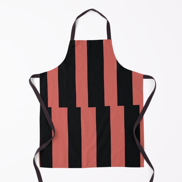 Item preview, Red-Orange Black Abstract Stripe Vertical Pattern Pairs 2023 COTY Raspberry Blush 2008-30 designed and sold by ColorOfTheYears.