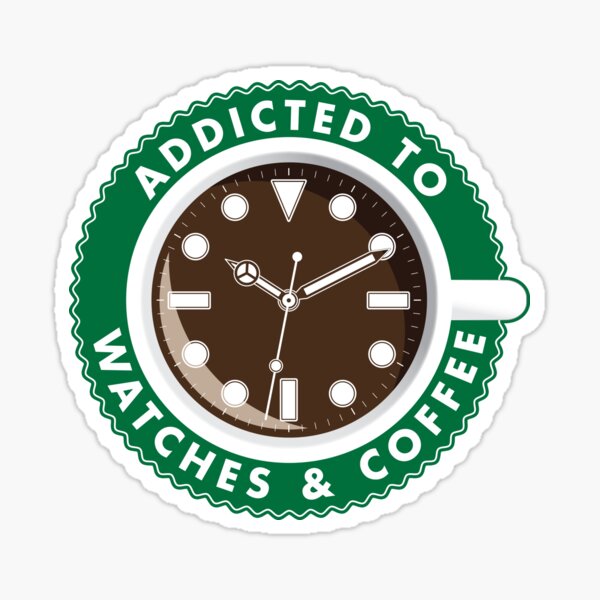 Item preview, Addicted to Watches and Coffee designed and sold by HSDESIGNS  SHOP.