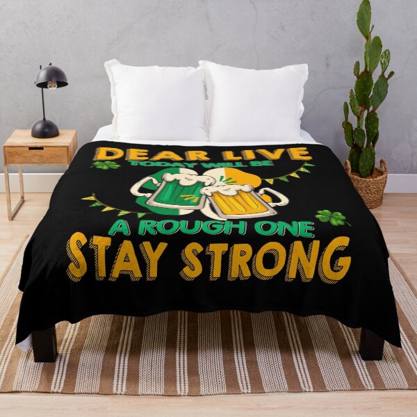 Item preview, Funny St. Patrick's Day Today Will Be A Rough One Stay Strong designed and sold by vasilestuardk.