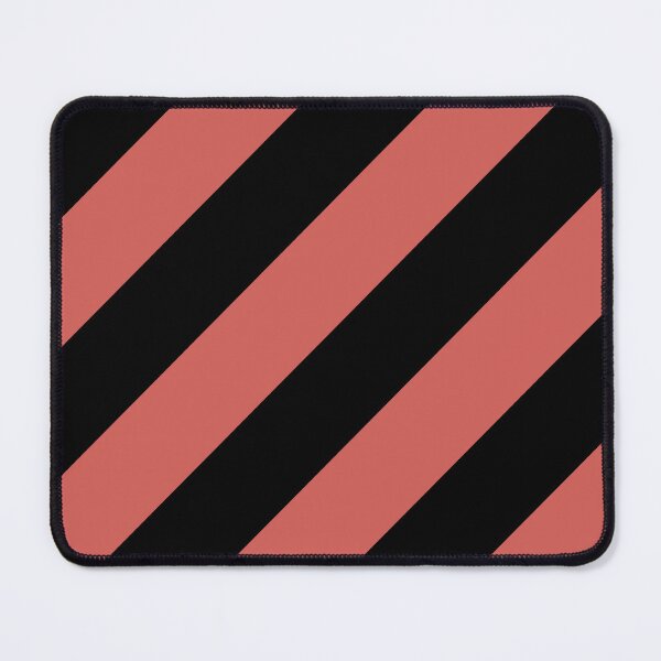 Item preview, Red-Orange Black Classic Diagonal Stripe Pattern Pairs 2023 COTY Raspberry Blush 2008-30 designed and sold by ColorOfTheYears.