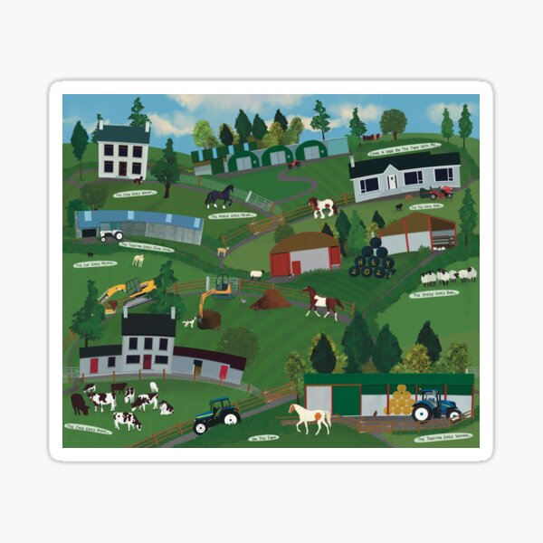 Down on the Farm Sticker