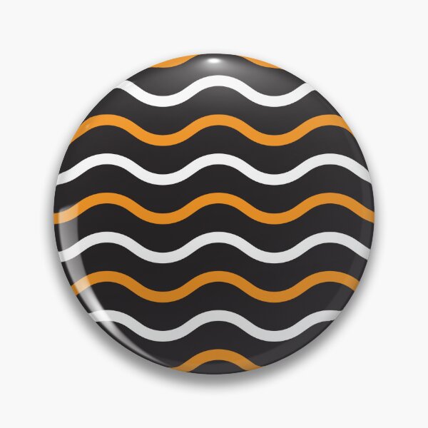 Item preview, White and orange wavy lines designed and sold by pnkpopcorn.