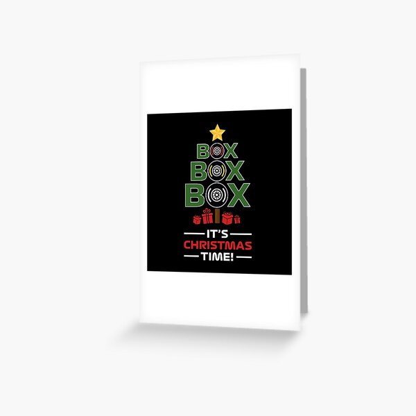 Item preview, Box Box Box It's Christmas Time! (Black BG) designed and sold by FilipeFerreira.