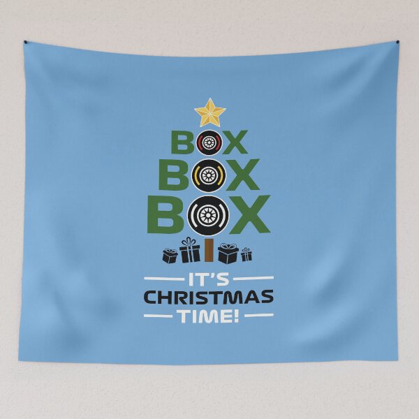 Item preview, Box Box Box It's Christmas Time! (Blue BG) designed and sold by FilipeFerreira.