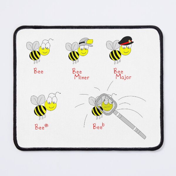 Item preview, Bee Music Notes Fun Apparel designed and sold by SugarSkyCo.
