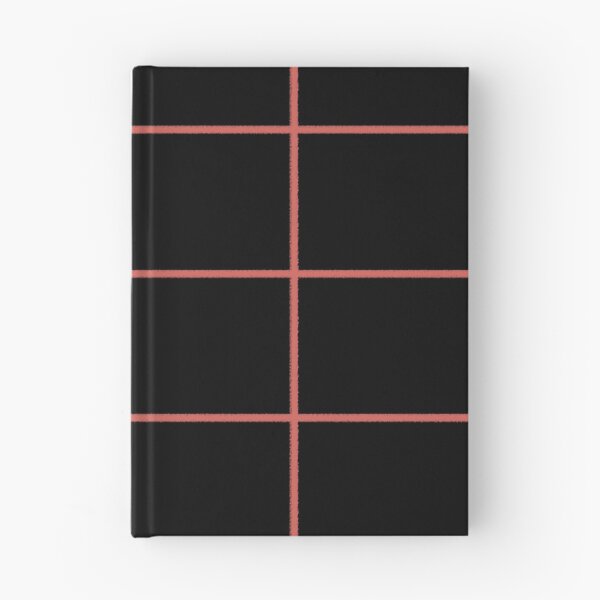Item preview, Red-Orange Black Tile Grid Check Pattern Pairs 2023 COTY Raspberry Blush 2008-30 designed and sold by ColorOfTheYears.