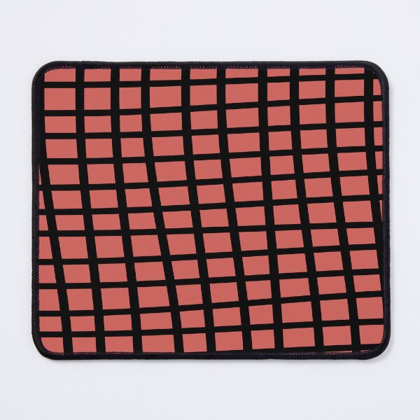 Item preview, Red-Orange Black Wavy Grid Pattern Pairs 2023 COTY Raspberry Blush 2008-30 designed and sold by ColorOfTheYears.