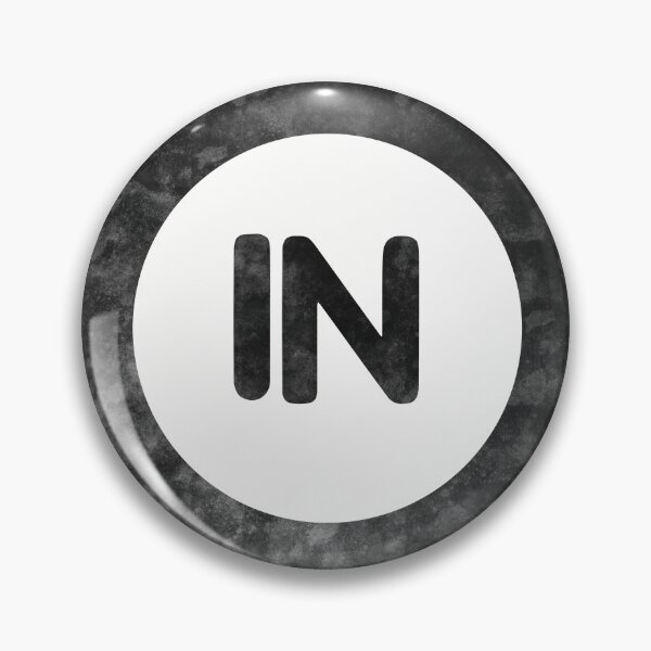 Item preview, Indiana IN distressed black and white circle designed and sold by Krista Robertson.