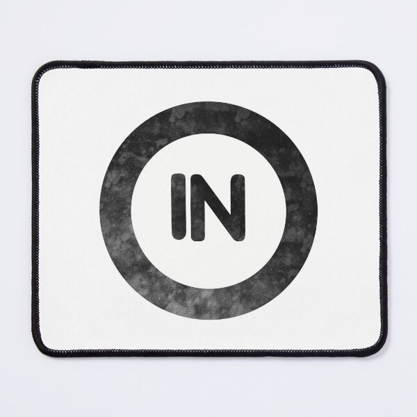 Item preview, Indiana IN distressed black and white circle designed and sold by Krista Robertson.