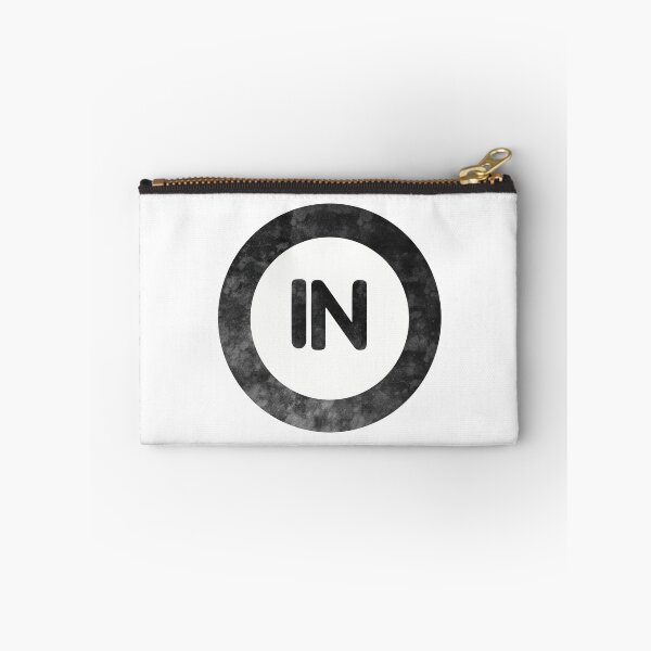 Item preview, Indiana IN distressed black and white circle designed and sold by Krista Robertson.