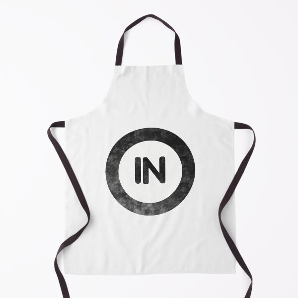 Item preview, Indiana IN distressed black and white circle designed and sold by Krista Robertson.