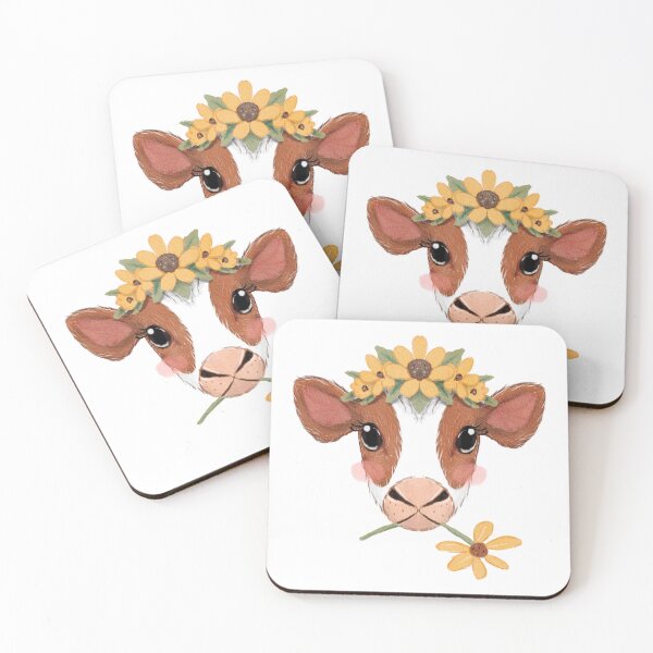 Artikelvorschau, Blume-Kuh entworfen und verkauft von peacefulpainter.