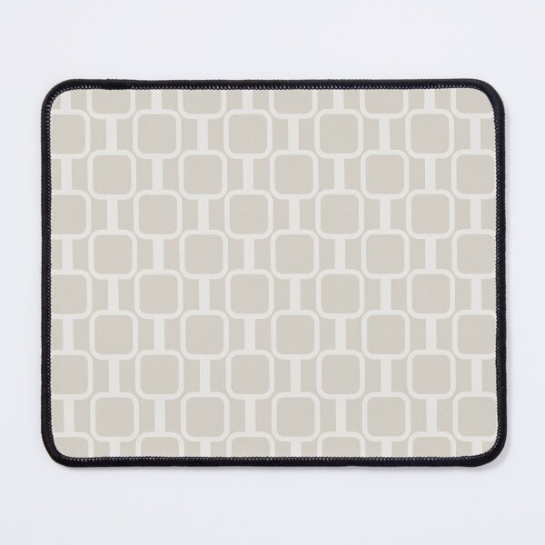 Item preview, Mod Links Midcentury Geometric Pattern in Mushroom Beige designed and sold by kierkegaard.