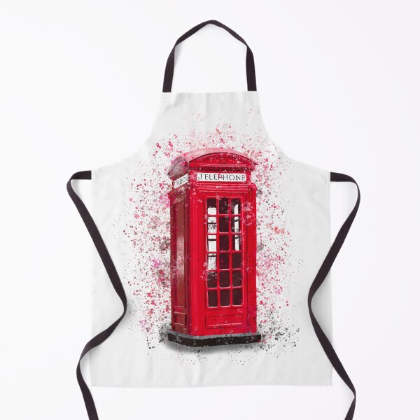 Item preview, Red London Telephone Box Splatter Print designed and sold by Pics-squiggles.