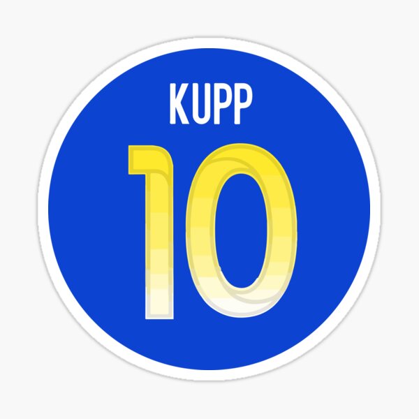 Cooper Kupp #10 Touchdown Catches Sticker for Sale by ManagerRules