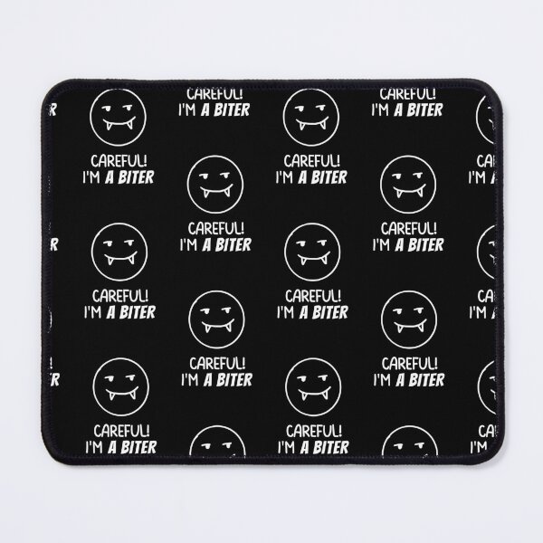 Item preview, Careful I'm a Biter Cute Funny Vampire Emoticon designed and sold by hiunlimit.