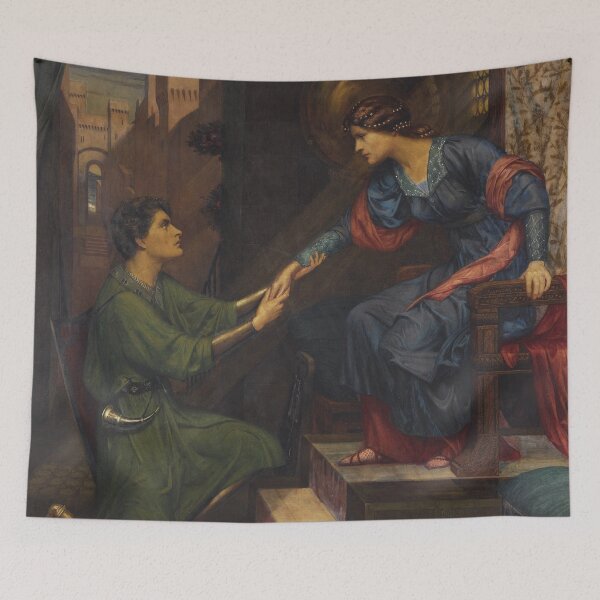 Item preview, Tristram and Yseult | Sidney Harold Meteyard | 1907 Pre-Raphaelite Art designed and sold by CJET.