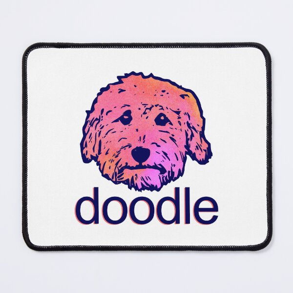 Item preview, Doodle mom - pink Doodle dog kisses #doodlekisses - #doodlelove - goldendoodles, labradoodles, aussiedoodles designed and sold by smooshfaceutd.