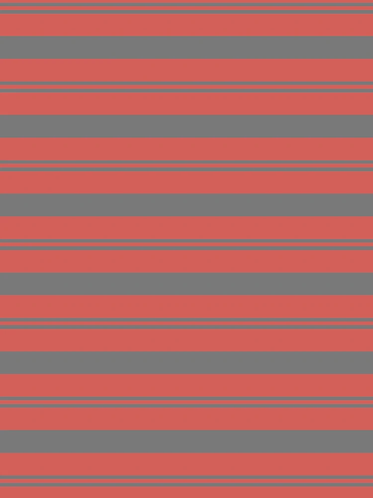 Thumbnail 6 von 6, Leichter Pullover, Red-Orange Gray Stripe Horizontal Pattern Pairs 2023 COTY Raspberry Blush 2008-30 designt und verkauft von ColorOfTheYears.