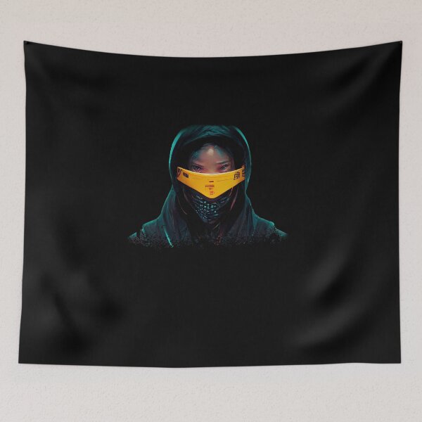 Item preview, Cyberpunk ninja girl designed and sold by mayza-shop.