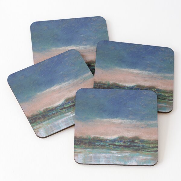 Item preview, Tonalism Landscape - "Cold Lake" - Oil Pastel Painting / Landscape  Art designed and sold by COTT-Art.