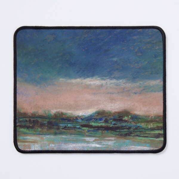 Item preview, Tonalism Landscape - "Cold Lake" - Oil Pastel Painting / Landscape  Art designed and sold by COTT-Art.