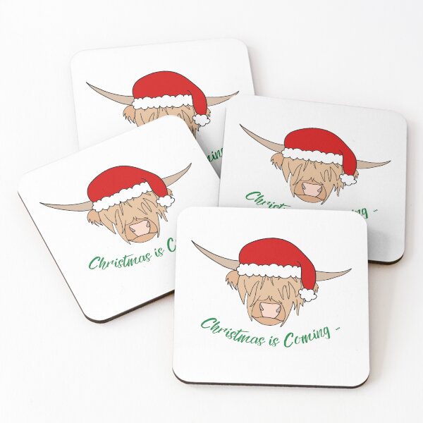 Item preview, Christmas Highland Cow designed and sold by Coffee Lifestyle.