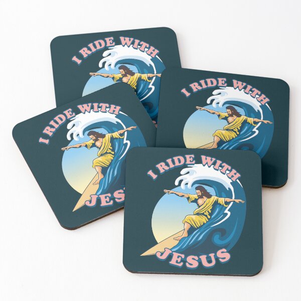 Item preview, I Ride With Jesus | Surfing Jesus designed and sold by TMBTM.