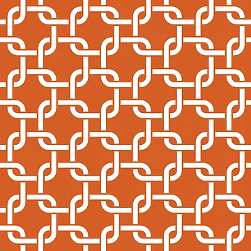Artwork thumbnail, Pumpkin Interlocking Square Pattern by patternplaten