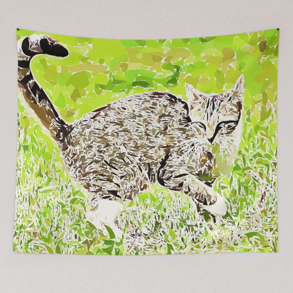 Item preview, Cat in the Wild designed and sold by lovleycat.