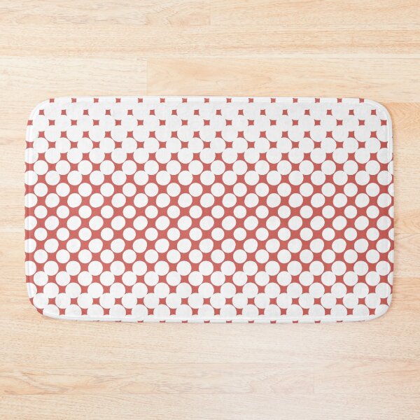 Item preview, Red-Orange White Halftone Abstract Polka Dot Pattern Pairs 2023 COTY Raspberry Blush 2008-30 designed and sold by ColorOfTheYears.