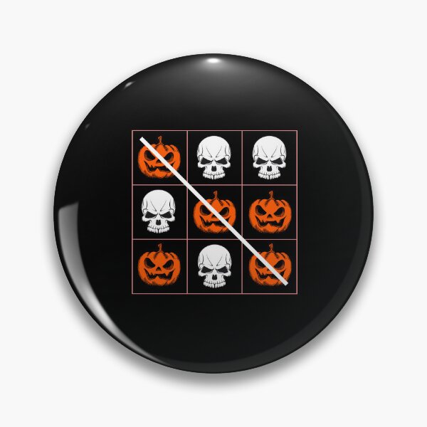 Item preview, Halloween Tic Tac Toe Game Pumpkin Skulls designed and sold by hiunlimit.