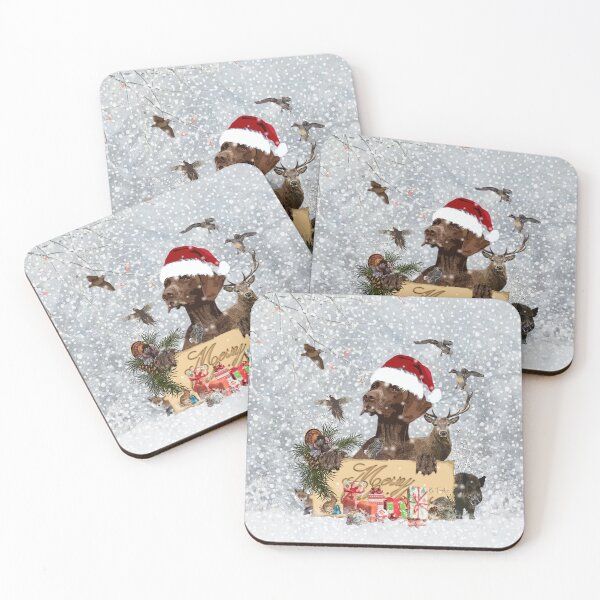 Item preview, GSP German Pointer , Dog Christmas designed and sold by TammyHunterArt.