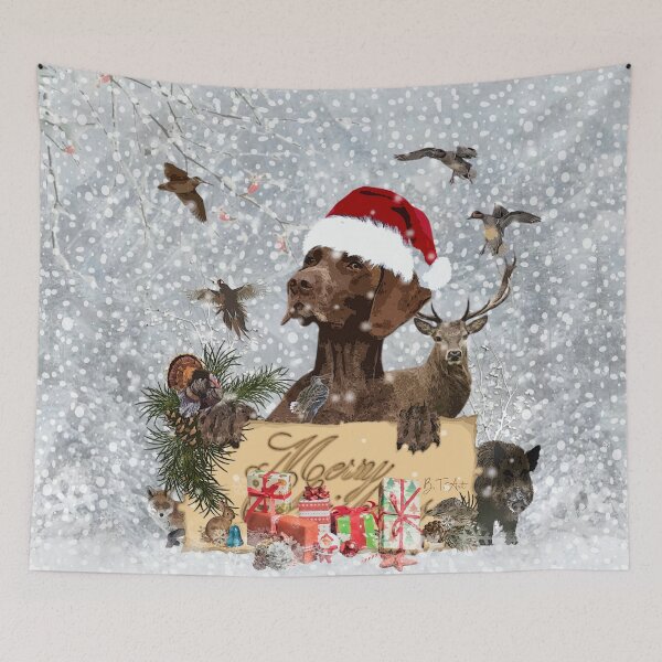 Item preview, GSP German Pointer , Dog Christmas designed and sold by TammyHunterArt.