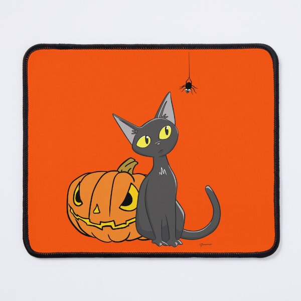 Item preview, Black Cat, Spider and Jack-O-Lantern Cat Lovers Halloween designed and sold by ElJimmo.