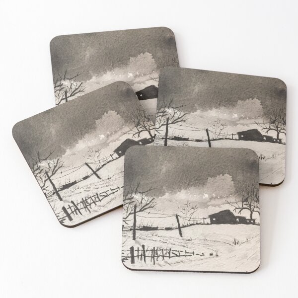 Item preview, A Dark Snowy Scene  designed and sold by designs-by-ann.