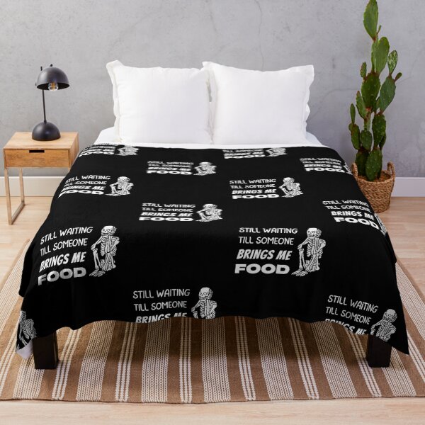 Item preview, Bring Me Food, Forever Waiting Skeleton designed and sold by hiunlimit.