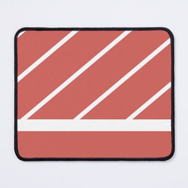 Item preview, Red-Orange White Minimal Modern Stripe Pattern Pairs 2023 COTY Raspberry Blush 2008-30 designed and sold by ColorOfTheYears.