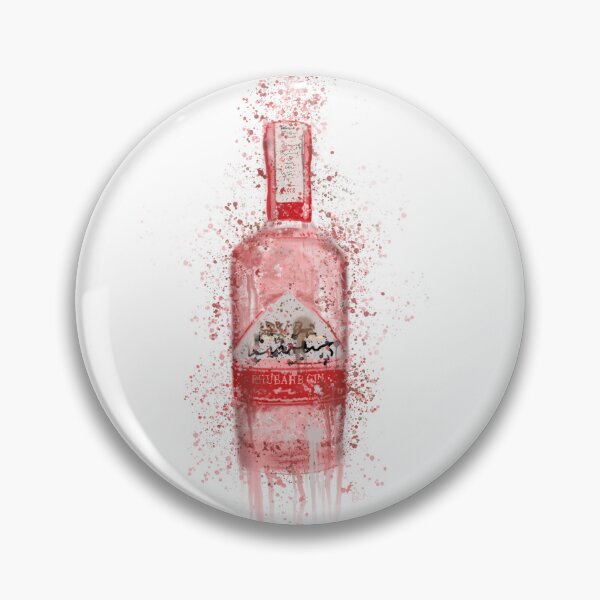 Item preview, Rhubarb Gin Bottle Splatter Print designed and sold by Pics-squiggles.