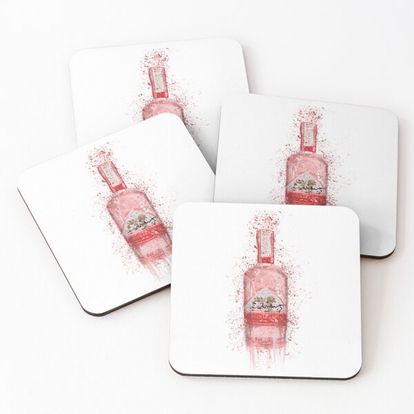 Item preview, Rhubarb Gin Bottle Splatter Print designed and sold by Pics-squiggles.