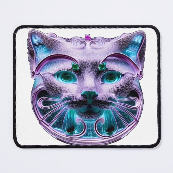 Item preview, Cat Badge - Amethyst designed and sold by OrobicOak.