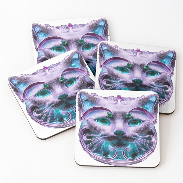 Item preview, Cat Badge - Amethyst designed and sold by OrobicOak.