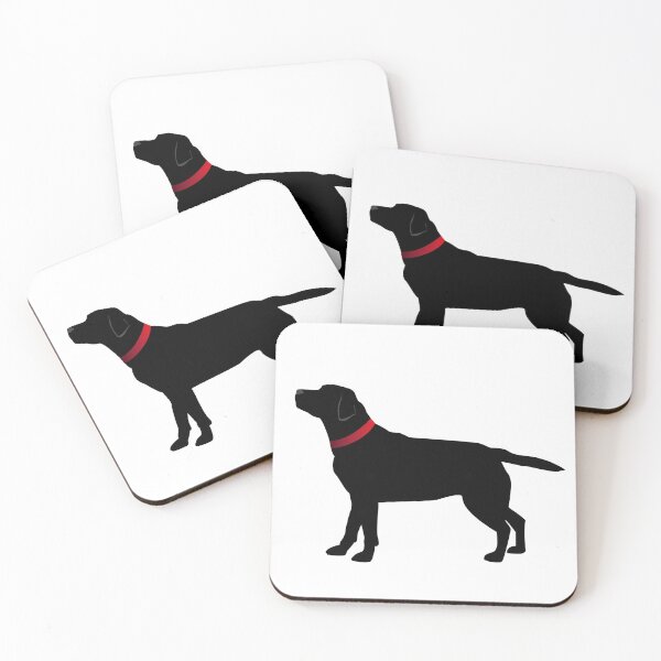 Item preview, Black Labrador with Red Collar designed and sold by polkadotjelly.