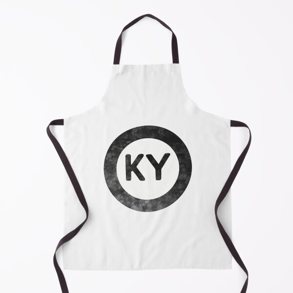 Item preview, Kentucky KY distressed black and white circle designed and sold by Krista Robertson.